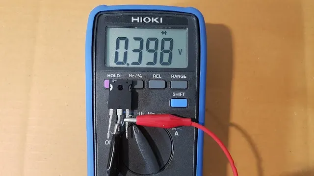 IGBT good and bad test diagram - CE pin test with diode